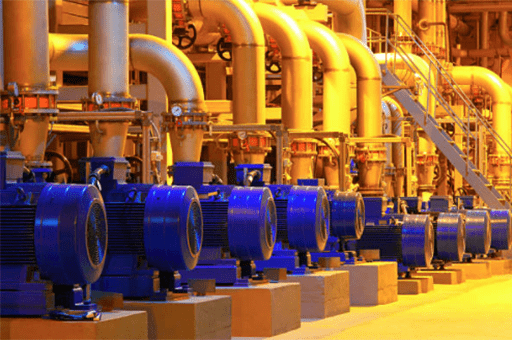 A photo about Inline pumps